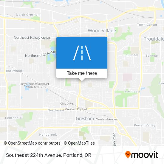 Southeast 224th Avenue map