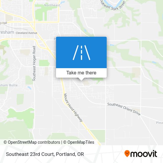 Southeast 23rd Court map