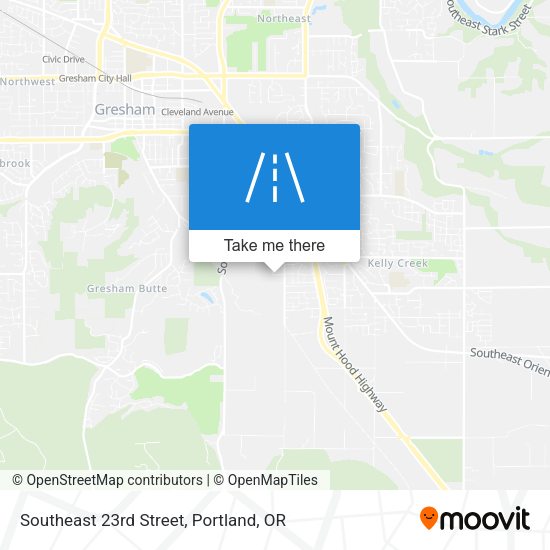 Southeast 23rd Street map