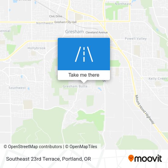 Southeast 23rd Terrace map