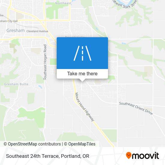 Southeast 24th Terrace map