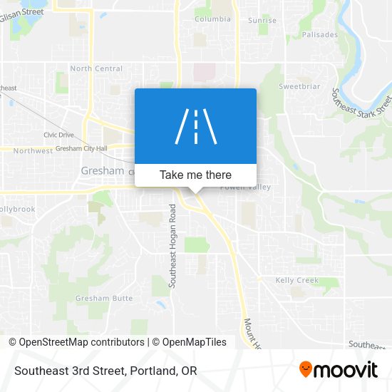 Southeast 3rd Street map