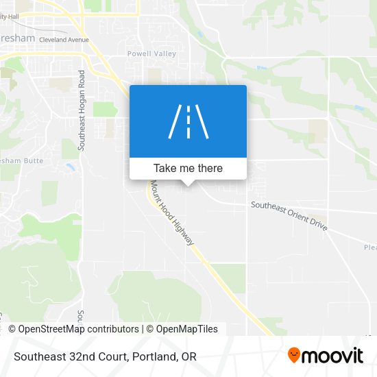 Southeast 32nd Court map