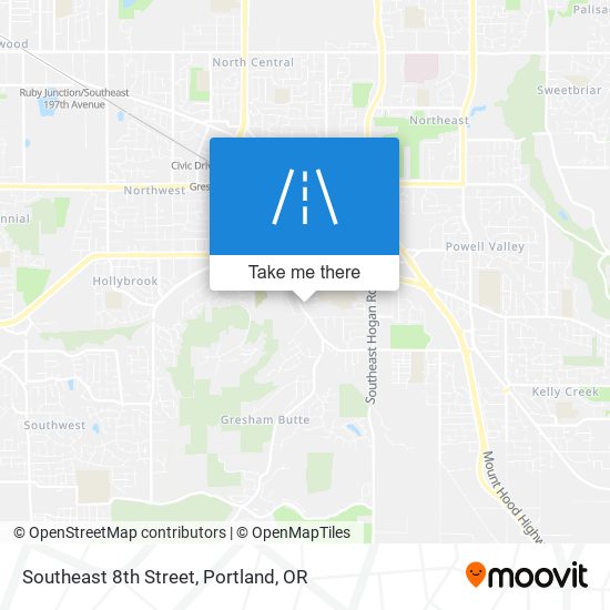 Southeast 8th Street map