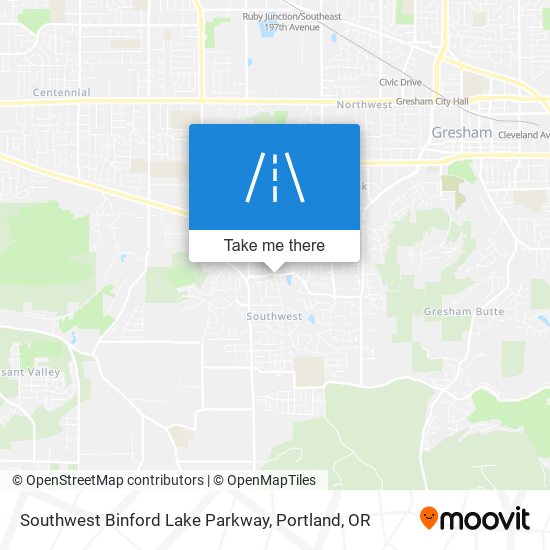 Southwest Binford Lake Parkway map