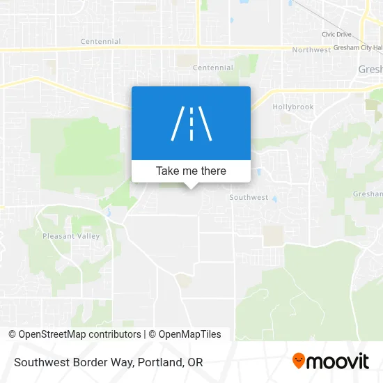 Southwest Border Way map