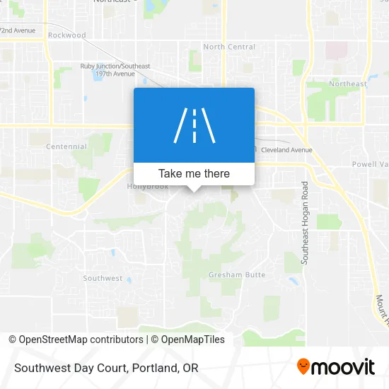Southwest Day Court map