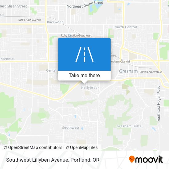 Southwest Lillyben Avenue map