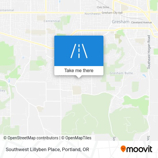Southwest Lillyben Place map