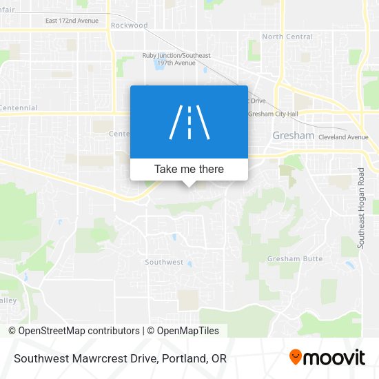 Southwest Mawrcrest Drive map