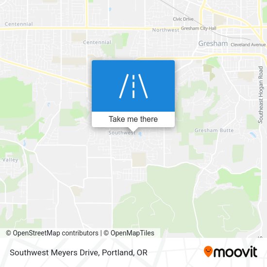 Mapa de Southwest Meyers Drive