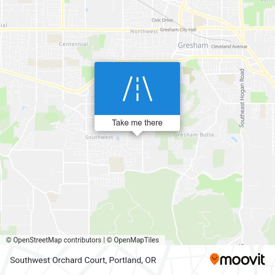 Southwest Orchard Court map
