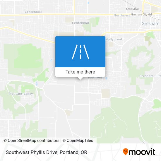 Southwest Phyllis Drive map
