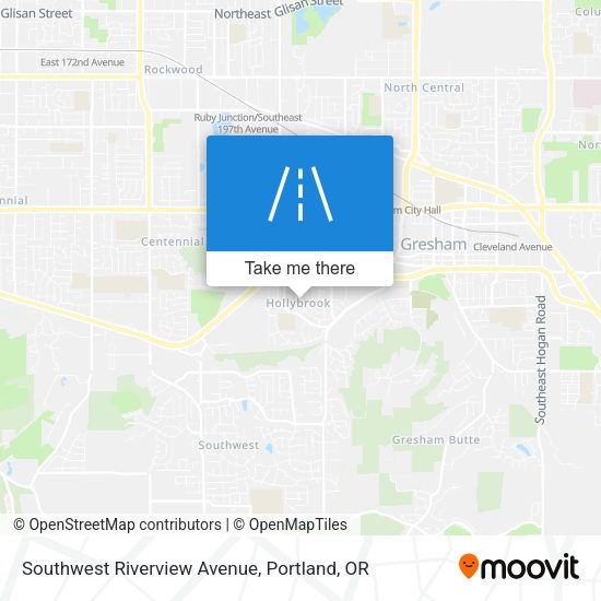 Mapa de Southwest Riverview Avenue