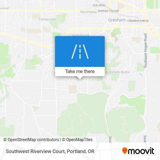 Southwest Riverview Court map