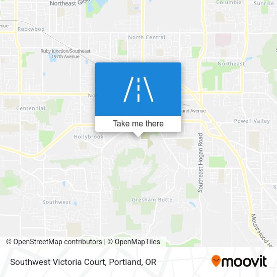 Mapa de Southwest Victoria Court