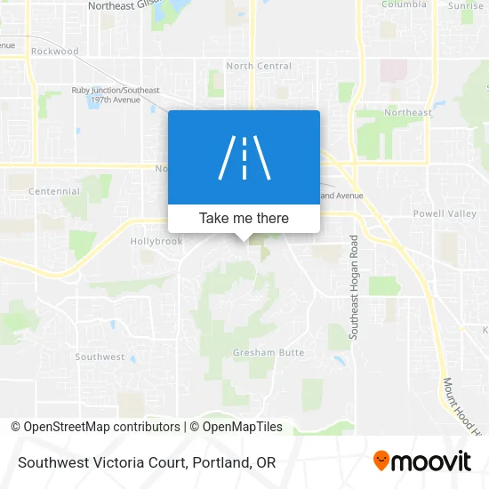 Southwest Victoria Court map