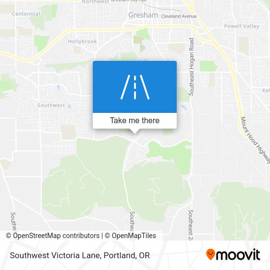 Southwest Victoria Lane map
