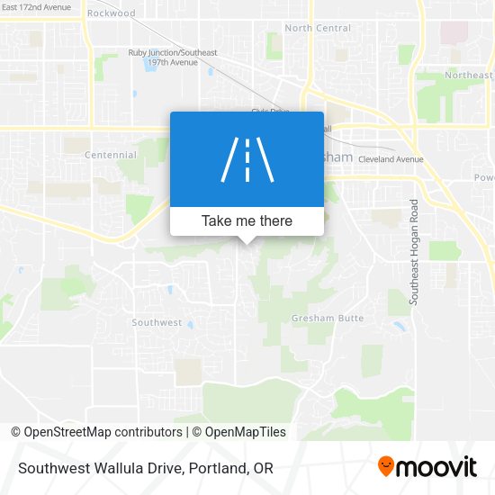 Southwest Wallula Drive map