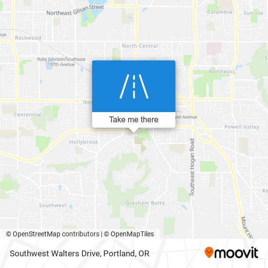 Southwest Walters Drive map