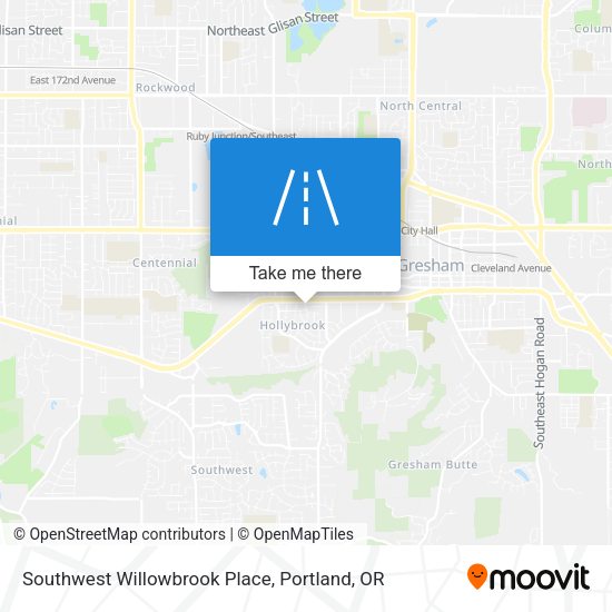 Southwest Willowbrook Place map