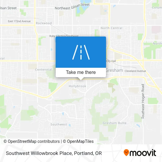 Southwest Willowbrook Place map