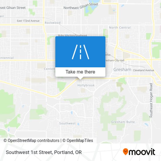 Mapa de Southwest 1st Street