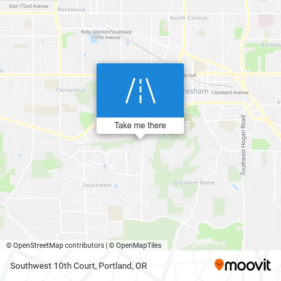 Southwest 10th Court map