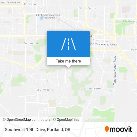Mapa de Southwest 10th Drive