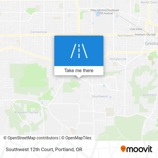 Southwest 12th Court map
