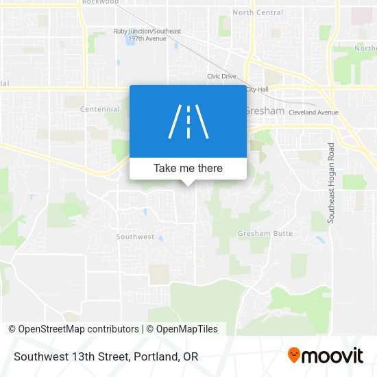 Mapa de Southwest 13th Street