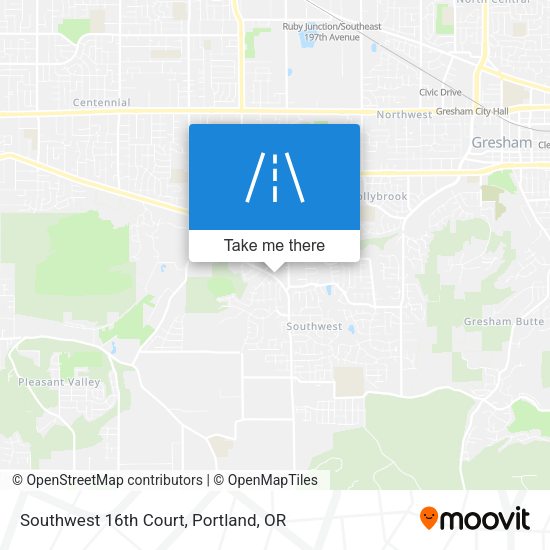 Southwest 16th Court map
