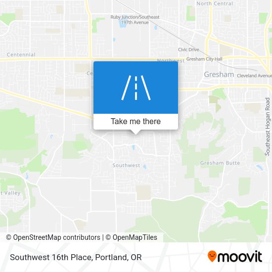 Mapa de Southwest 16th Place