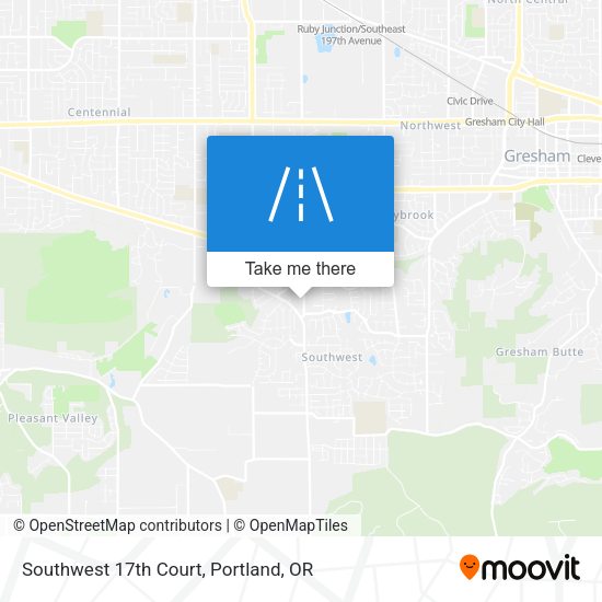 Southwest 17th Court map