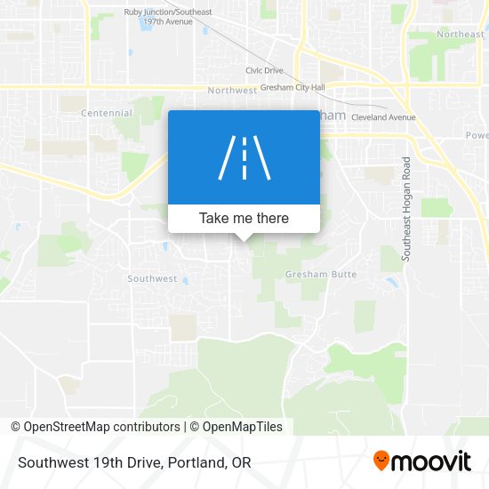 Mapa de Southwest 19th Drive