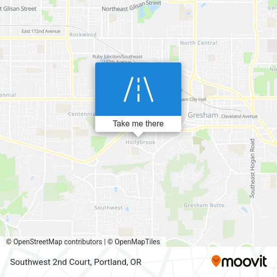 Southwest 2nd Court map