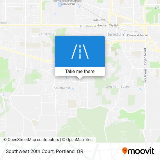 Mapa de Southwest 20th Court