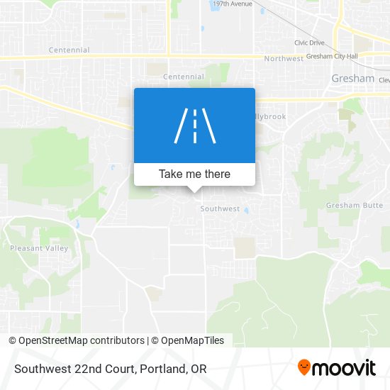 Southwest 22nd Court map