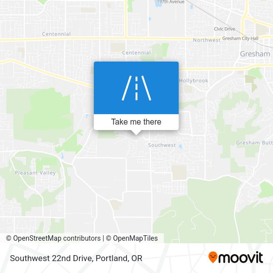 Southwest 22nd Drive map