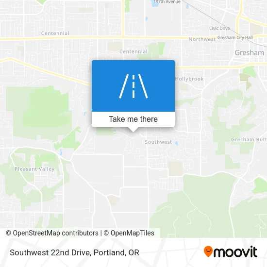Southwest 22nd Drive map