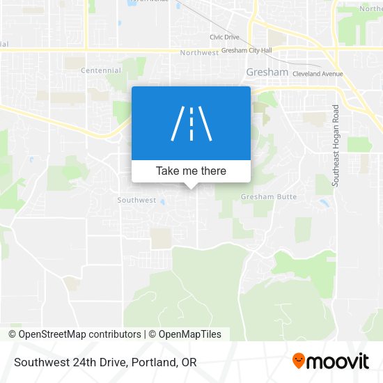 Southwest 24th Drive map