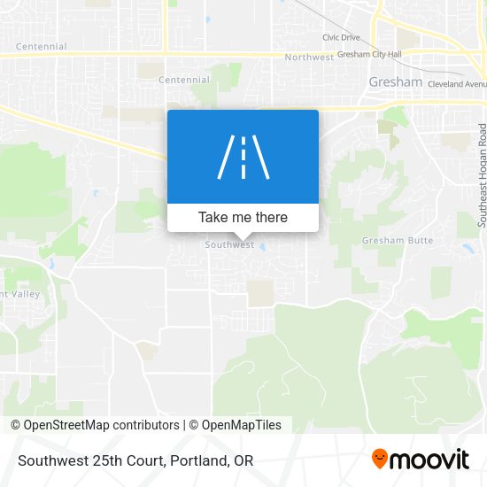 Mapa de Southwest 25th Court