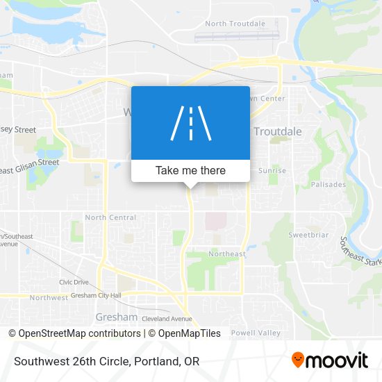 Southwest 26th Circle map