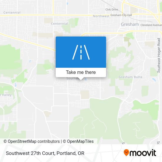Southwest 27th Court map