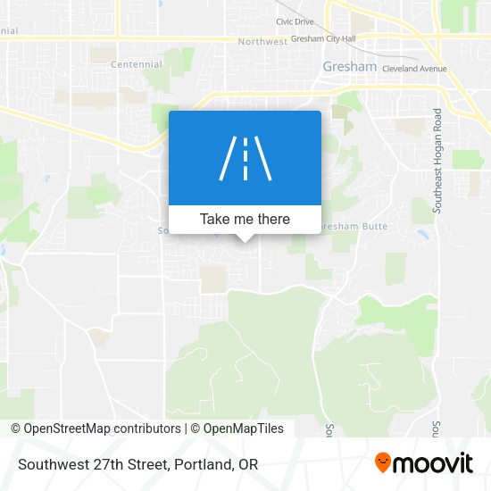 Southwest 27th Street map