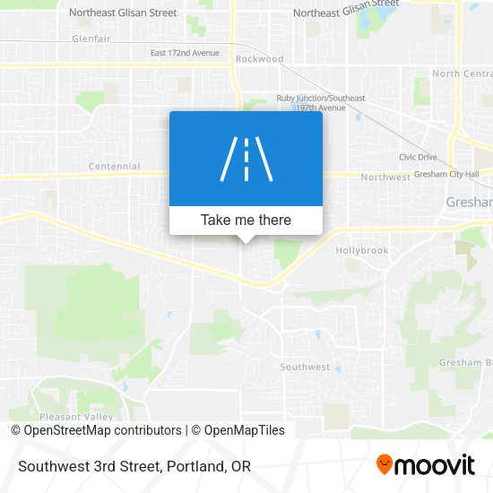 Southwest 3rd Street map