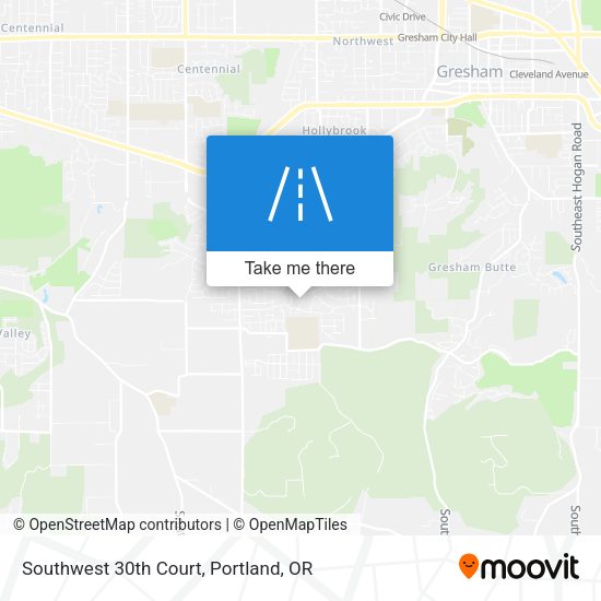 Southwest 30th Court map