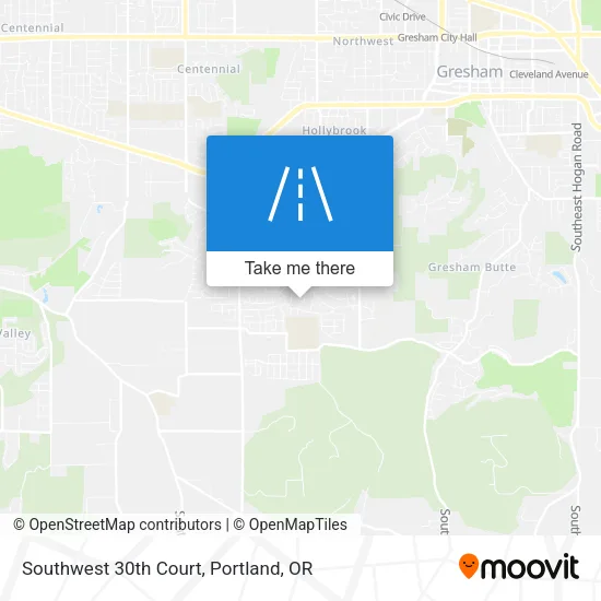 Southwest 30th Court map