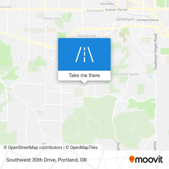 Southwest 30th Drive map