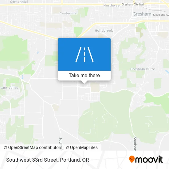 Southwest 33rd Street map